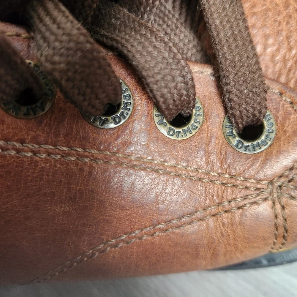 Vintage Dr Martens Brown Leather‎ Shoes Size 6 Y2K Wingtip Brogue Oxford Chunky